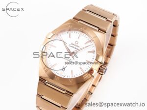 Omega Constellation 39mm RG ASWF 1:1 Best Edition White Dial on RG Bracelet A8801 - Image 4