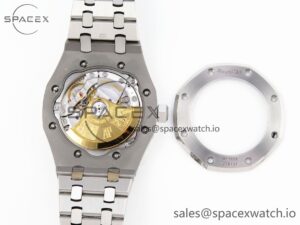 Audermars Piguet Royal Oak 37mm 15450 SS APSF 1:1 Best Edition White Textured Dial on SS Bracelet SA3120 Super Clone - Image 17