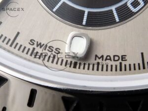 Rolex Daytona 116509 SS OMF Best Edition Gray/Black Dial on SS Bracelet A7750 (Slim Movement) - Image 12