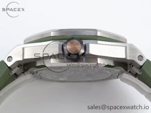 AUDEMARS PIGUET ROYAL OAK OFFSHORE DIVER 15720 APSF 1:1 BEST EDITION GREEN DIAL ON GREEN RUBBER STRAP SA4308 - Image 14