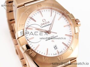 Omega Constellation 39mm RG ASWF 1:1 Best Edition White Dial on RG Bracelet A8801 - Image 3