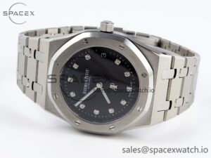 Audermars Piguet Royal Oak 39mm 15202 SS IPF 1:1 Best Edition Black Dial on SS Bracelet A2121 - Image 5