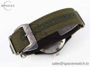 Iwc Mark XVIII Top Gun "SFTI" Black Ceramic IW324712 ZF 1:1 Best Edition on Green Nylon Strap A32111 - Image 16