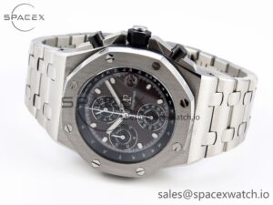 AUDEMARS PIGUET ROYAL OAK OFFSHORE 42MM SS APF 1:1 BEST EDITION GRAY DIAL ON SS BRACELET STRAP A4404 - Image 5