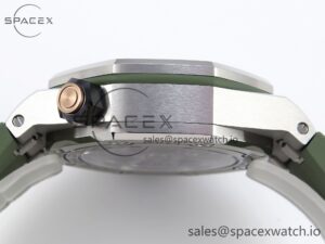AUDEMARS PIGUET ROYAL OAK OFFSHORE DIVER 15720 APSF 1:1 BEST EDITION GREEN DIAL ON GREEN RUBBER STRAP SA4308 - Image 13
