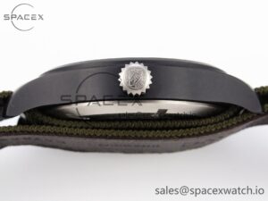 Iwc Mark XVIII Top Gun "SFTI" Black Ceramic IW324712 ZF 1:1 Best Edition on Green Nylon Strap A32111 - Image 15