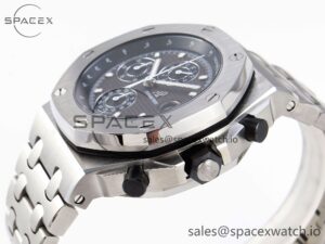 AUDEMARS PIGUET ROYAL OAK OFFSHORE 42MM SS APF 1:1 BEST EDITION GRAY DIAL ON SS BRACELET STRAP A4404 - Image 7