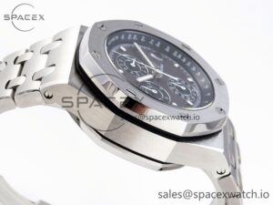 AUDEMARS PIGUET ROYAL OAK OFFSHORE 42MM SS APF 1:1 BEST EDITION GRAY DIAL ON SS BRACELET STRAP A4404 - Image 8