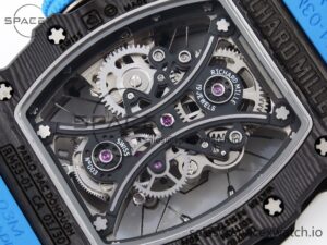 Richard Mille RM 53-01 Real Tourbillon Pablo Mac Donough 3KF Best Edition on Blue Rubber Strap - Image 16