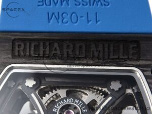 Richard Mille RM 53-01 Real Tourbillon Pablo Mac Donough 3KF Best Edition on Blue Rubber Strap - Image 17