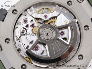 AUDEMARS PIGUET ROYAL OAK OFFSHORE DIVER 15720 APSF 1:1 BEST EDITION GREEN DIAL ON GREEN RUBBER STRAP SA4308 - Image 19