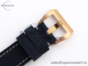 Panerai PAM1074 W BRONZO VSF 1:1 BEST EDITION BLUE DIAL ON BLUE CALFSKIN STRAP P.900 CLONE - Image 28
