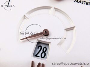 Omega De Ville Power Reserve RG MKF 1:1 Best Edition White Dial on Brown Leather Strap A8810 - Image 11