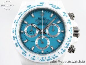 Rolex Daytona AET White Ceramic Case and Bracelet Tiffany Blue Dial Noob Best Edition SA4130 - Image 2