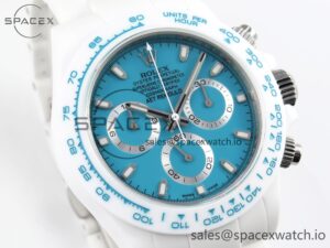 Rolex Daytona AET White Ceramic Case and Bracelet Tiffany Blue Dial Noob Best Edition SA4130 - Image 3
