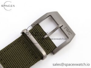 Iwc Mark XVIII Top Gun "SFTI" Black Ceramic IW324712 ZF 1:1 Best Edition on Green Nylon Strap A32111 - Image 27