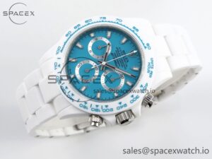 Rolex Daytona AET White Ceramic Case and Bracelet Tiffany Blue Dial Noob Best Edition SA4130 - Image 6