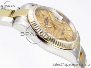 Rolex DateJust 36 126234 BPF 1:1 Best Edition 904L Steel Gold Leaf Dial on Jubilee Bracelet VR3235 - Image 8
