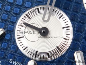 Audermars Piguet Royal Oak Chrono 26331 SS IPF 1:1 Best Edition Blue/White Dial on SS Bracelet A7750 - Image 11