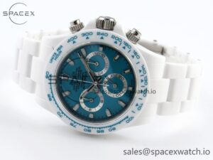 Rolex Daytona AET White Ceramic Case and Bracelet Tiffany Blue Dial Noob Best Edition SA4130 - Image 5