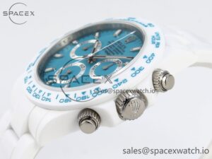 Rolex Daytona AET White Ceramic Case and Bracelet Tiffany Blue Dial Noob Best Edition SA4130 - Image 7