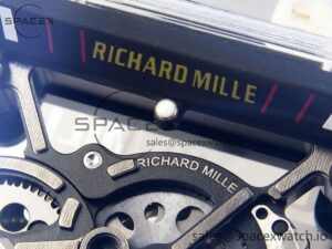 Richard Mille RM035 Transparent RMF Best Edition Skeleton Dial on Black Rubber Strap Clone RMUL2 - Image 9