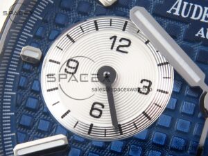 Audermars Piguet Royal Oak Chrono 26331 SS IPF 1:1 Best Edition Blue/White Dial on SS Bracelet A7750 - Image 13