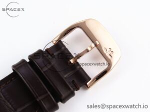 Jaeger-Lecoultre Master Ultra Thin Moon 1368420 RG ZF 1:1 Best Edition White Dial on Brown Leather Strap SA925 Super Clone V2 - Image 25