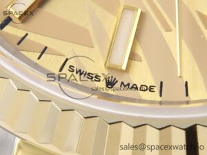 Rolex DateJust 36 126234 BPF 1:1 Best Edition 904L Steel Gold Leaf Dial on Jubilee Bracelet VR3235 - Image 12