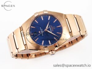 Omega Constellation 39mm RG ASWF 1:1 Best Edition Blue Dial on RG Bracelet A8801 - Image 6