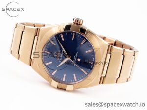 Omega Constellation 39mm RG ASWF 1:1 Best Edition Blue Dial on RG Bracelet A8801 - Image 5