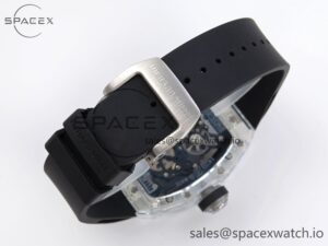 Richard Mille RM035 Transparent RMF Best Edition Skeleton Dial on Black Rubber Strap Clone RMUL2 - Image 13