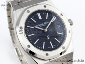 Audermars Piguet Royal Oak 39mm 15202 SS IPF 1:1 Best Edition Blue Textured Dial on SS Bracelet A2121 - Image 3