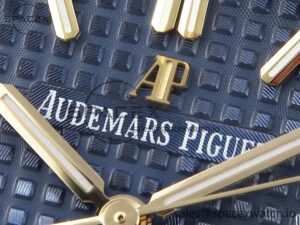 Audermars Piguet Royal Oak 37mm 15450 YG IPF Best Edition Blue Dial on YG Bracelet SA3120 Super Clone - Image 9