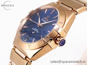 Omega Constellation 39mm RG ASWF 1:1 Best Edition Blue Dial on RG Bracelet A8801 - Image 7