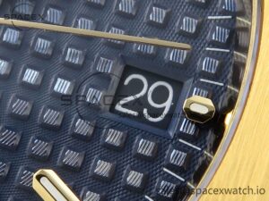 Audermars Piguet Royal Oak 37mm 15450 YG IPF Best Edition Blue Dial on YG Bracelet SA3120 Super Clone - Image 10
