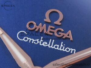 Omega Constellation 39mm RG ASWF 1:1 Best Edition Blue Dial on RG Bracelet A8801 - Image 9