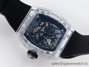 Richard Mille RM035 Transparent RMF Best Edition Skeleton Dial on Black Rubber Strap Clone RMUL2 - Image 14