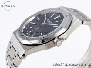 Audermars Piguet Royal Oak 39mm 15202 SS IPF 1:1 Best Edition Blue Textured Dial on SS Bracelet A2121 - Image 7
