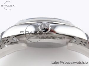 ROLEX DATEJUST 36 SS 126200 VSF 1:1 BEST EDITION 904L STEEL GRAY DIAL GREEN ROMAN ON JUBILEE BRACELET VS3235 - Image 14