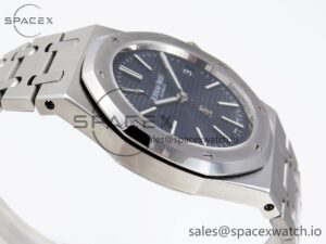 Audermars Piguet Royal Oak 39mm 15202 SS IPF 1:1 Best Edition Blue Textured Dial on SS Bracelet A2121 - Image 8