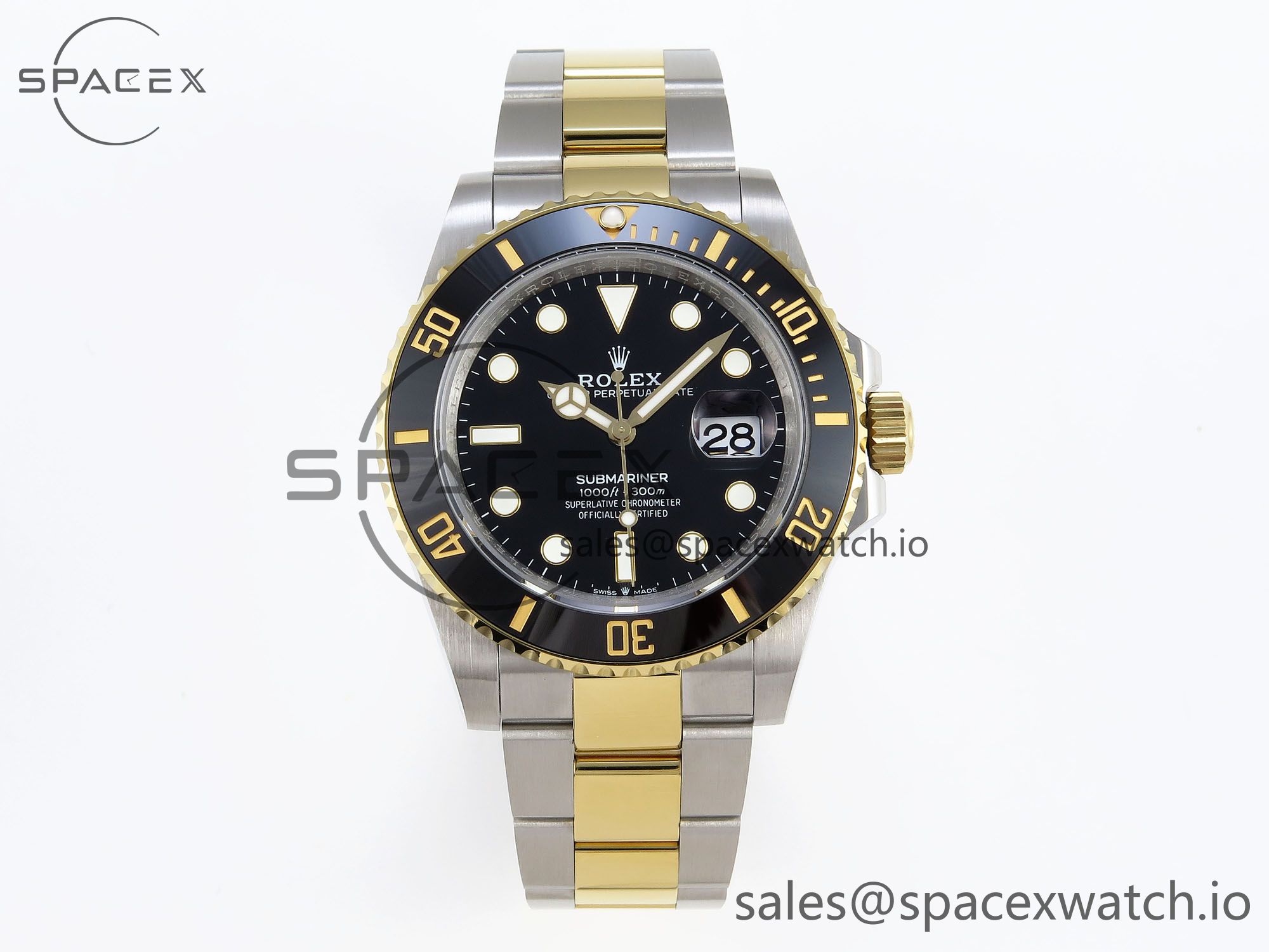 IMG_0205 Rolex Submariner 41mm 126613 LN SS/YG Black Ceramic 904L Steel JDF 1:1 Best Edition VR3235 V2 - Image 1