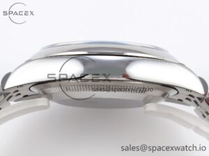 ROLEX DATEJUST 36 SS 126200 VSF 1:1 BEST EDITION 904L STEEL GRAY DIAL GREEN ROMAN ON JUBILEE BRACELET VS3235 - Image 13