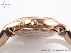 Jaeger-Lecoultre Master Ultra Thin Moon 1368420 RG ZF 1:1 Best Edition White Dial on Brown Leather Strap SA925 Super Clone V2 - Image 13