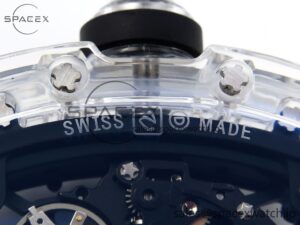 Richard Mille RM035 Transparent RMF Best Edition Skeleton Dial on Black Rubber Strap Clone RMUL2 - Image 19