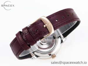 Omega De Ville Power Reserve RG MKF 1:1 Best Edition RG Textured Dial on Brown Leather Strap A8810 - Image 16