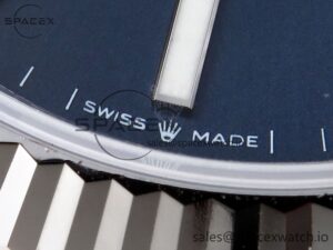 Rolex DateJust 41 126334 Fluted Bezel ARF 1:1 Best Edition 904L Steel Blue Stick Dial on Jubilee Bracelet VR3235 - Image 12