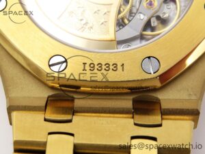 Audermars Piguet Royal Oak 37mm 15450 YG IPF Best Edition Blue Dial on YG Bracelet SA3120 Super Clone - Image 27