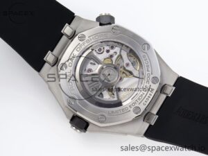 AUDEMARS PIGUET ROYAL OAK OFFSHORE DIVER 15720 CERAMIC BEZEL APSF 1:1 BEST EDITION BLACK DIAL ON BLACK RUBBER STRAP SA4308 - Image 16