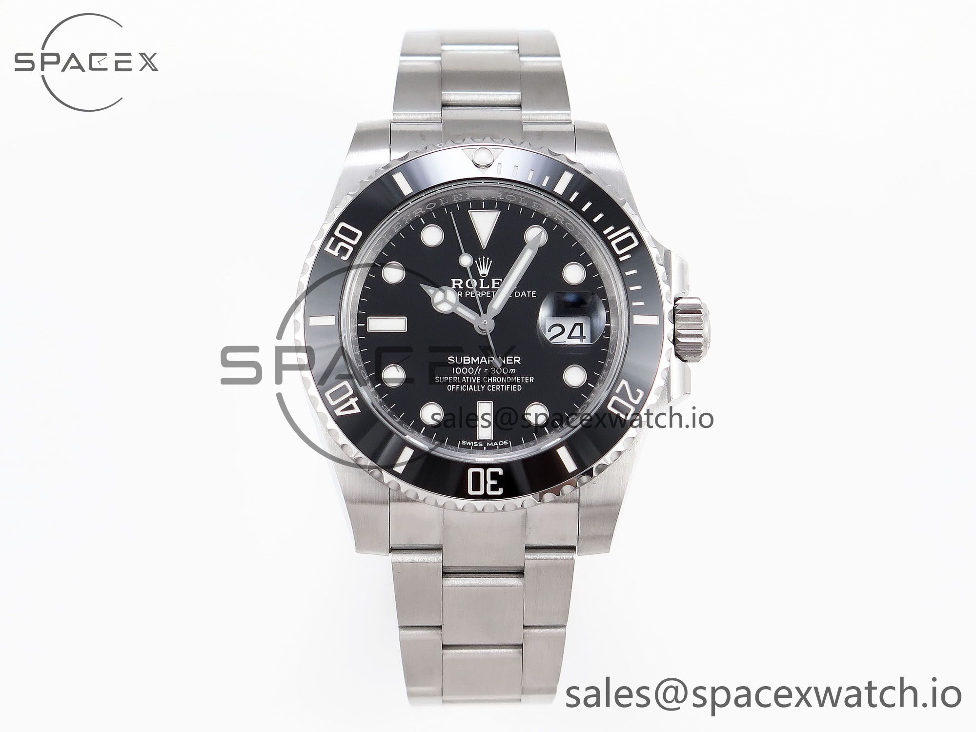 IMG_0214 Rolex Submariner 116610 LN Black Ceramic C+S 904L 1:1 Best Edition on SS Bracelet SA3135 - Image 1
